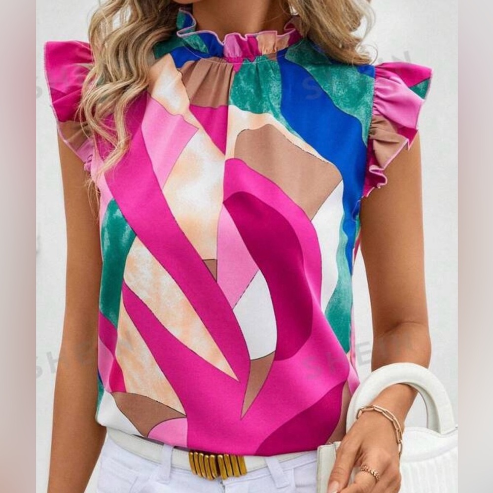 New! Colorful blouse.